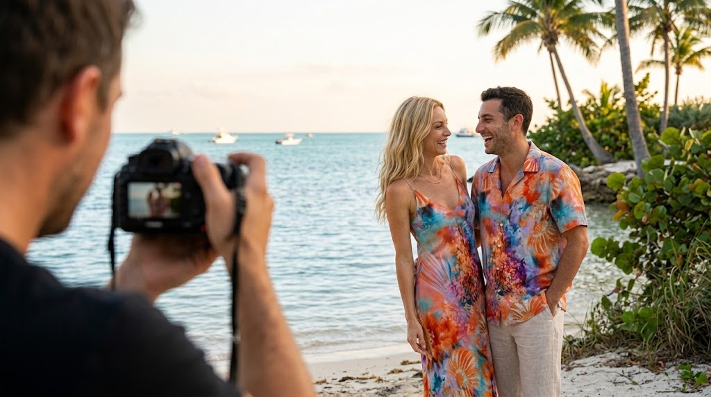 Style Tropical Prints for Pre-Wedding & Engagement Photos