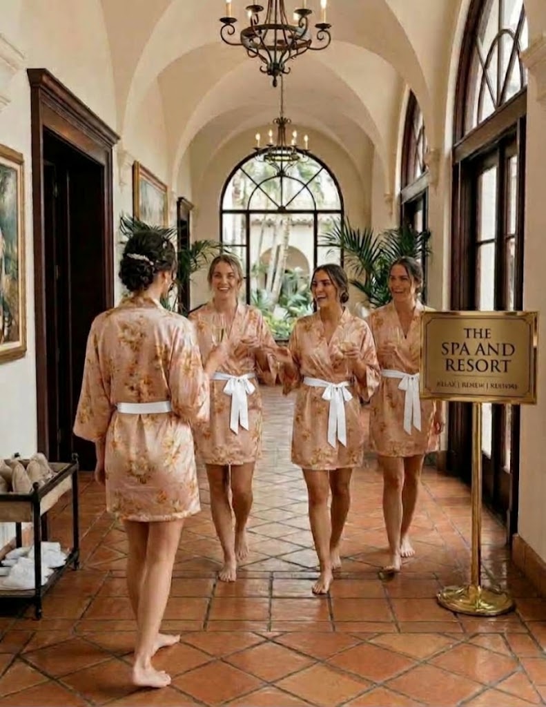 The Champagne Golden Rose Robe — Luxe Resort & Bridal Edition