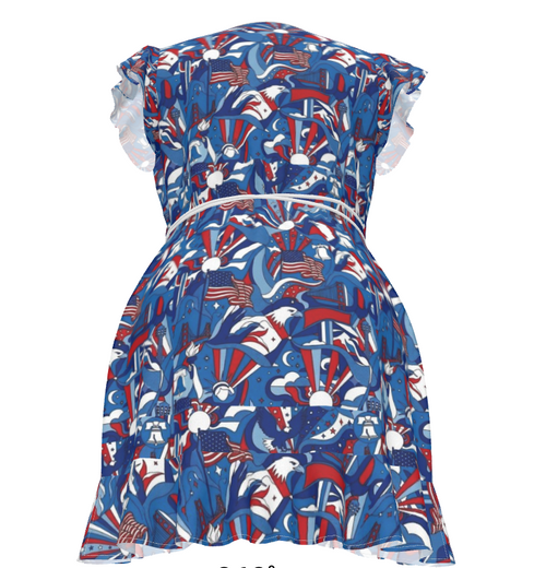 1776 Heritage Wrap Tea Dress