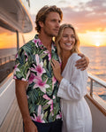 Coastal 1776 Men's Hibiscus Linen Resort Shirt