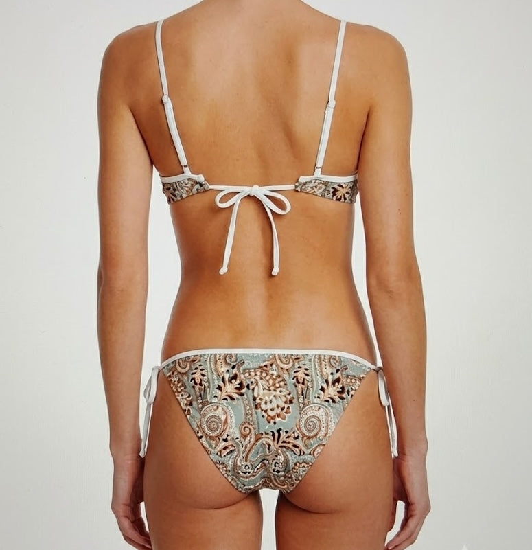 Seashell Print Recycled Lycra Bikini Set
