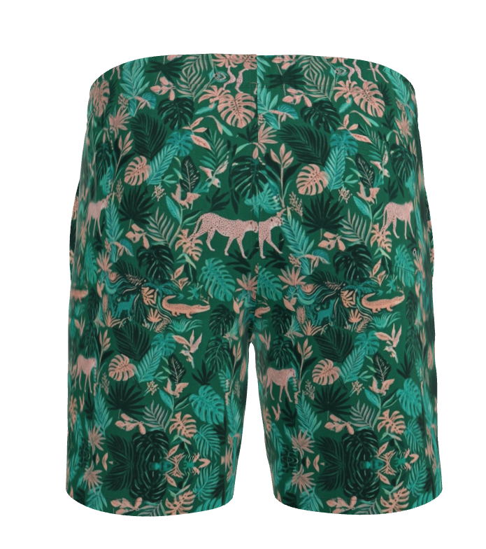 Men's Coastal 1776 Emerald Jungle 2-Piece Cabana Set