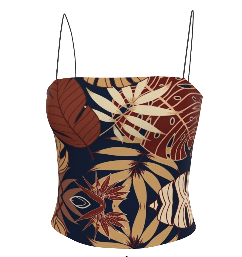 Coastal 1776 Botanical Crop Top & Skirt Set