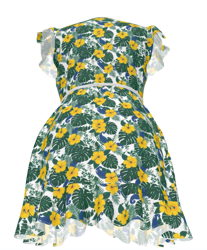 Coastal 1776 Riviera Tropical Tea Dress