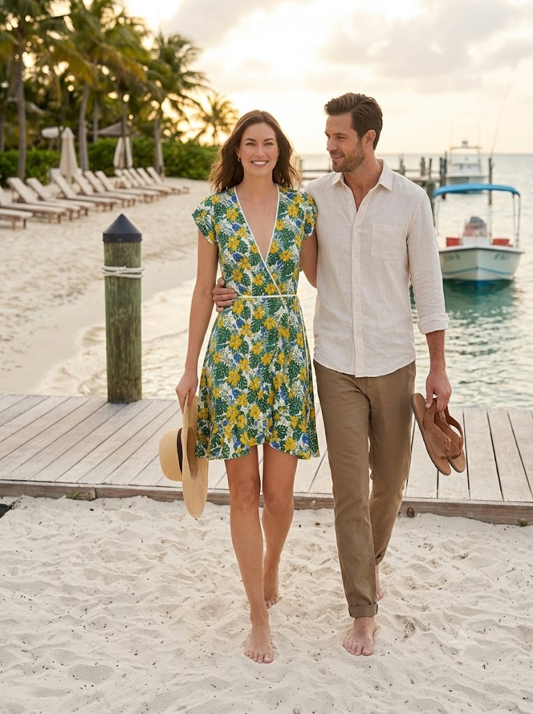 Coastal 1776 Riviera Tropical Tea Dress