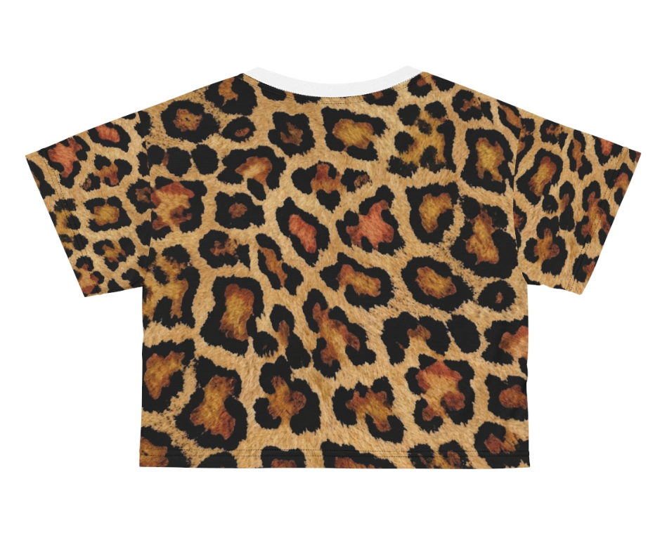 Coastal 1776 Women's Leopard Crop Tee