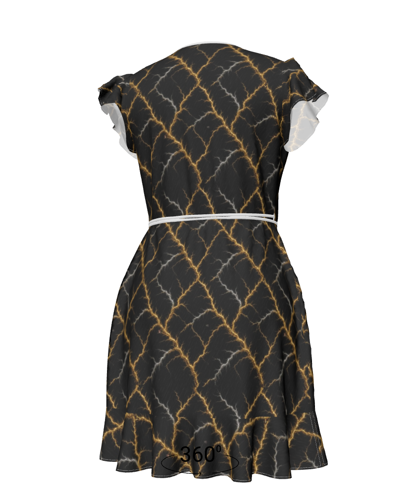 Electrifying Lightning Bolt Cocktail Tea Dress | Coastal 1776