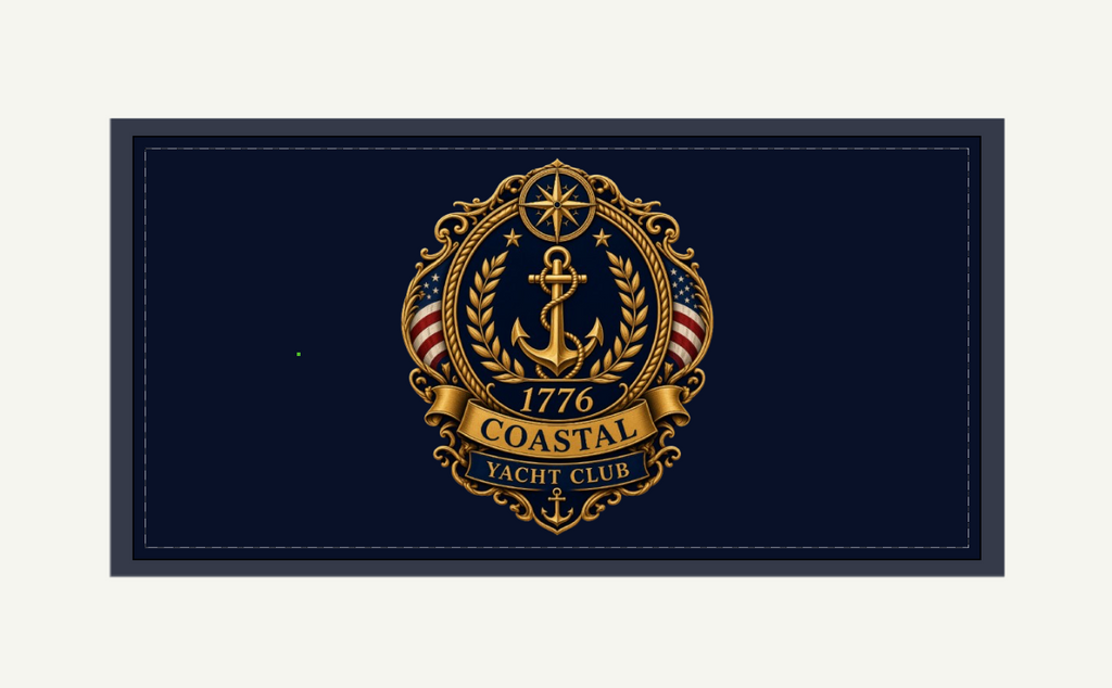 Coastal 1776 Yacht Club Beach Towel