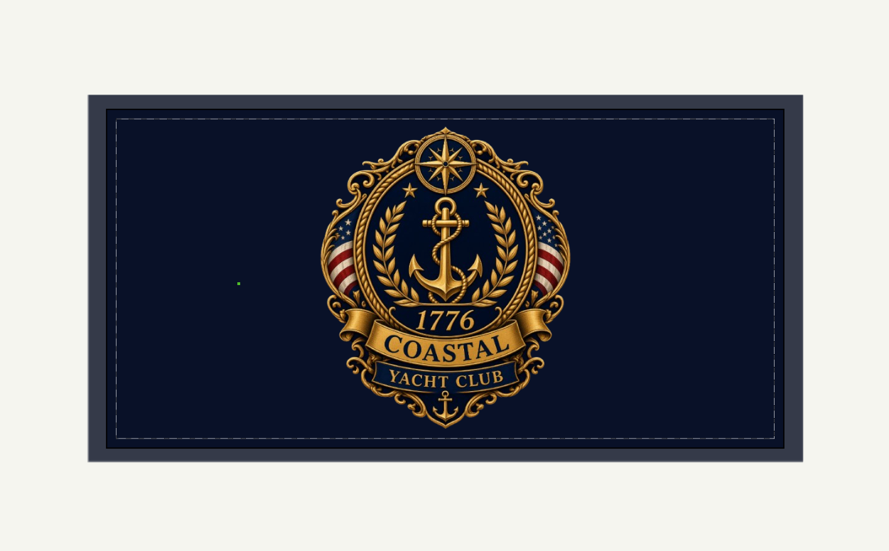 Coastal 1776 Yacht Club Beach Towel