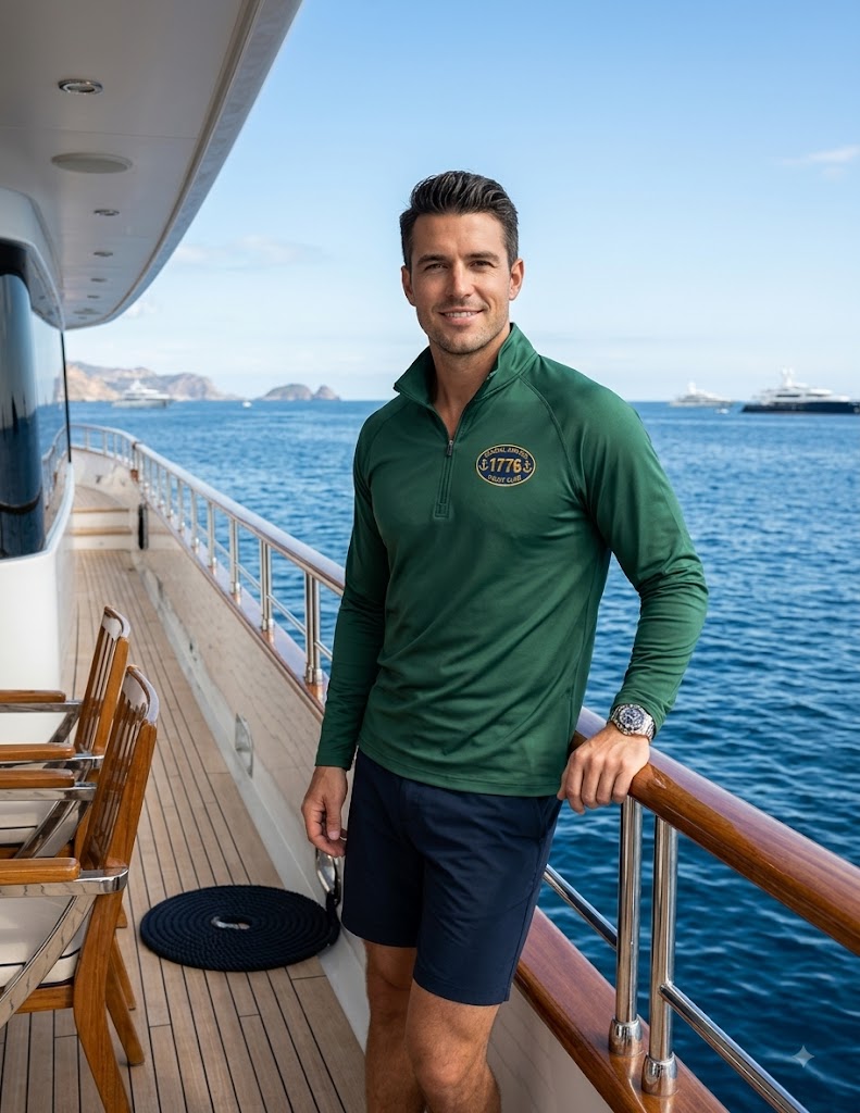 Coastal 1776 Men's 1/4 Zip - Yacht Club Performance Pullover