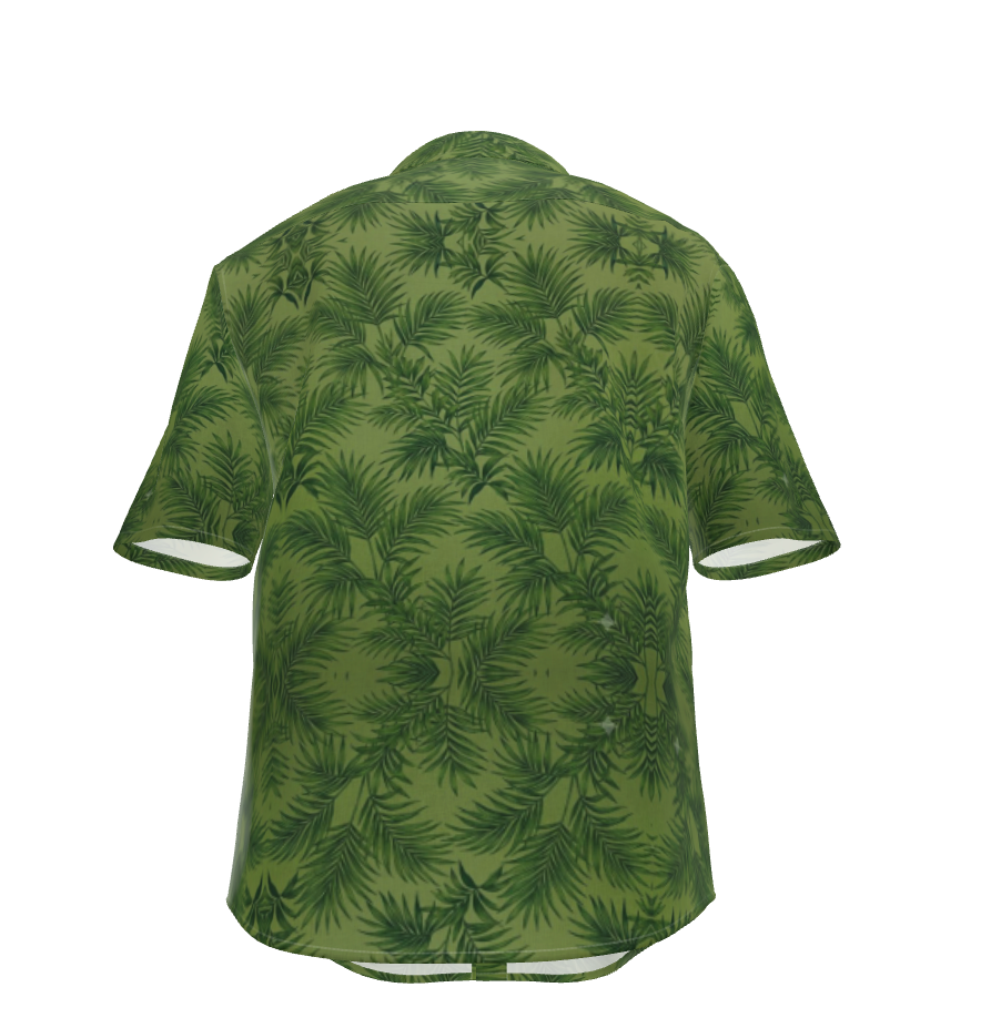 Coastal 1776 Sage Palm 100% Linen Resort Shirt
