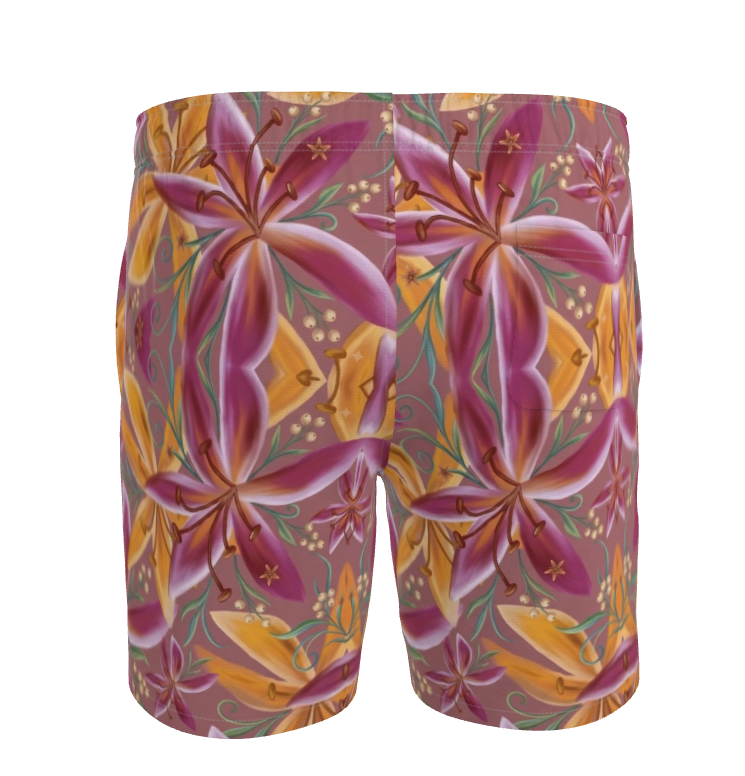 Maldives Floral Men's Swim Trunks