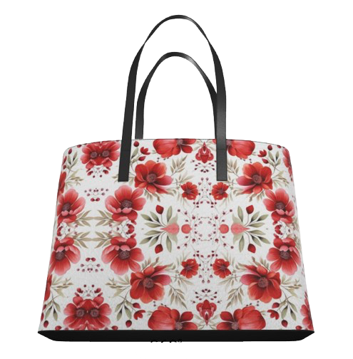 Coastal 1776 Nappa Leather Tote - Botanical Floral