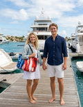 Coastal 1776 American Flag Weekender Tote Bag