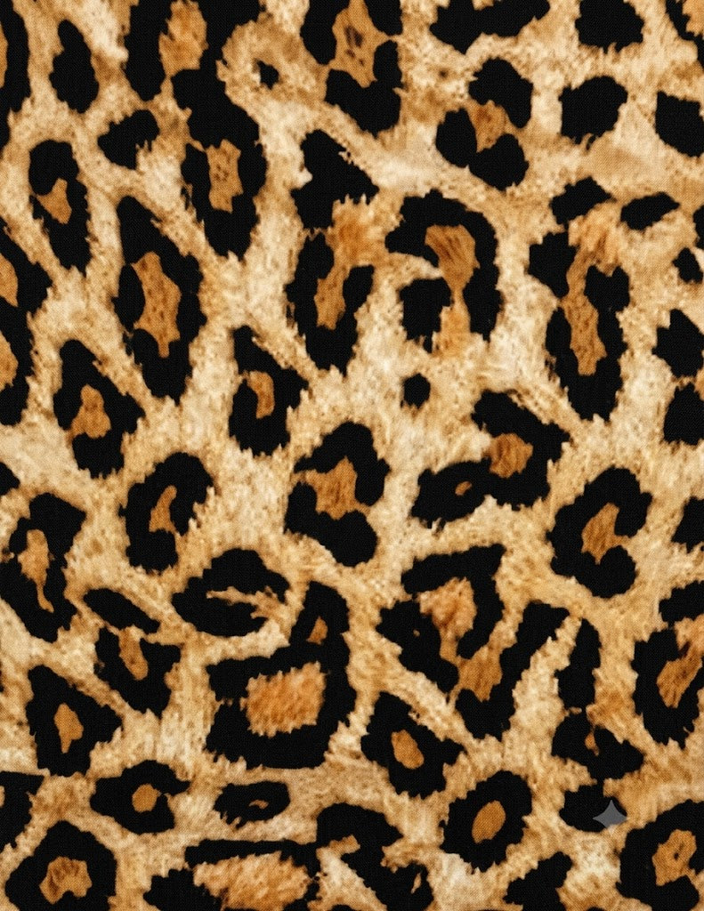 Coastal Leopard Print Skater Skirt - High Waisted
