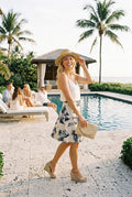 The Palm Beach Toile Flared Skirt
