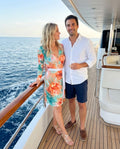 Royal Orchid Palm Beach Wrap Dress
