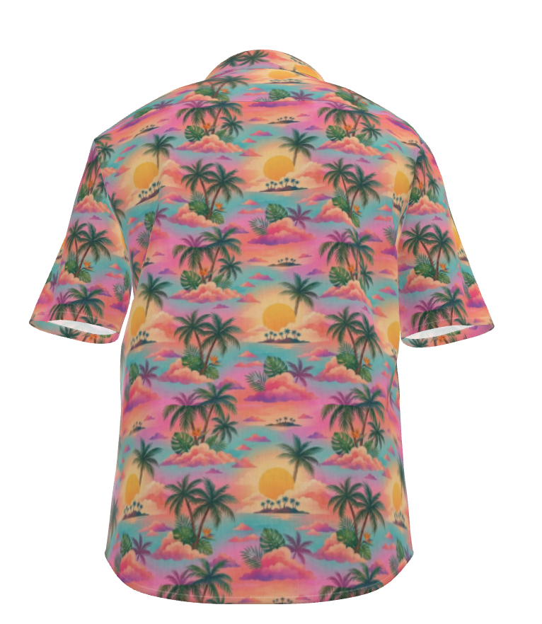 The Sunset Palms Linen Resort Shirt