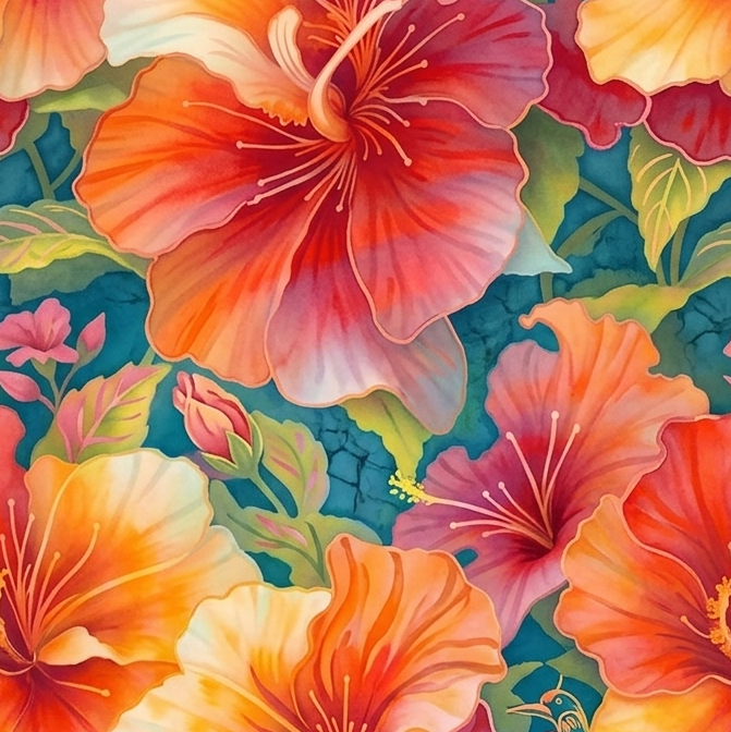 Coastal 1776 Hibiscus Tropical Resort Dress