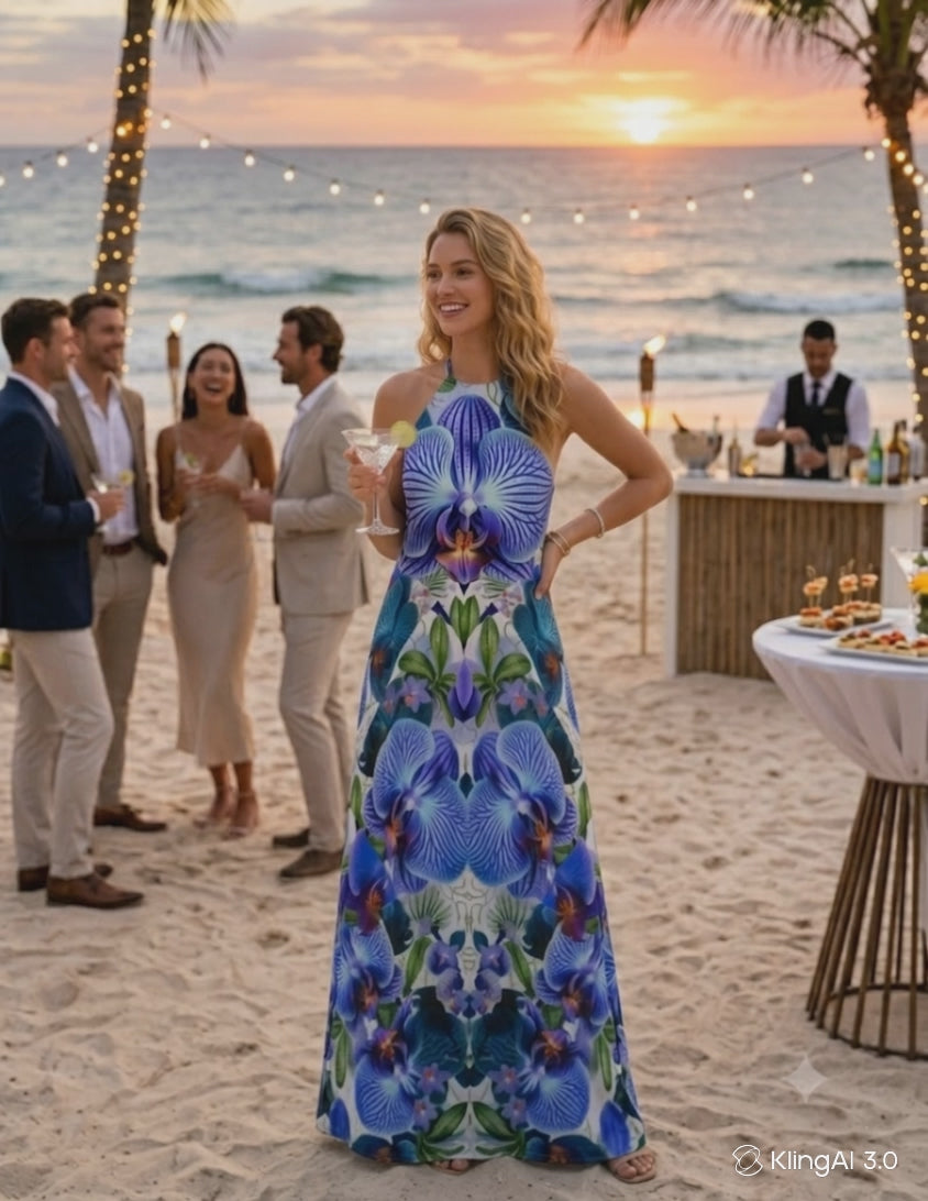 Coastal 1776 Blue Orchid Maxi Dress