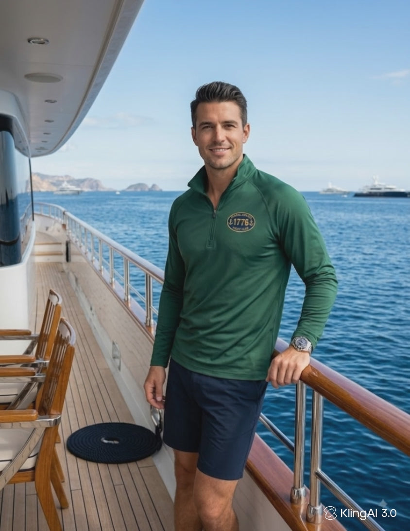 Coastal 1776 Men's 1/4 Zip - Yacht Club Performance Pullover