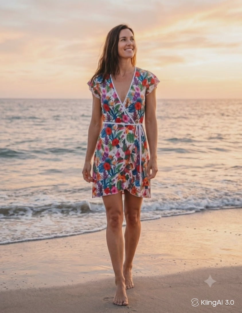 Coastal 1776 Resort Wrap Tea Dress